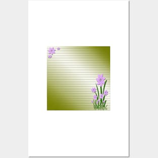 Purple flowers Posters and Art